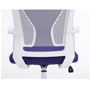 Silla de oficina CUBA con Soporte Dorsal y Asiento Acolchado, en Negro