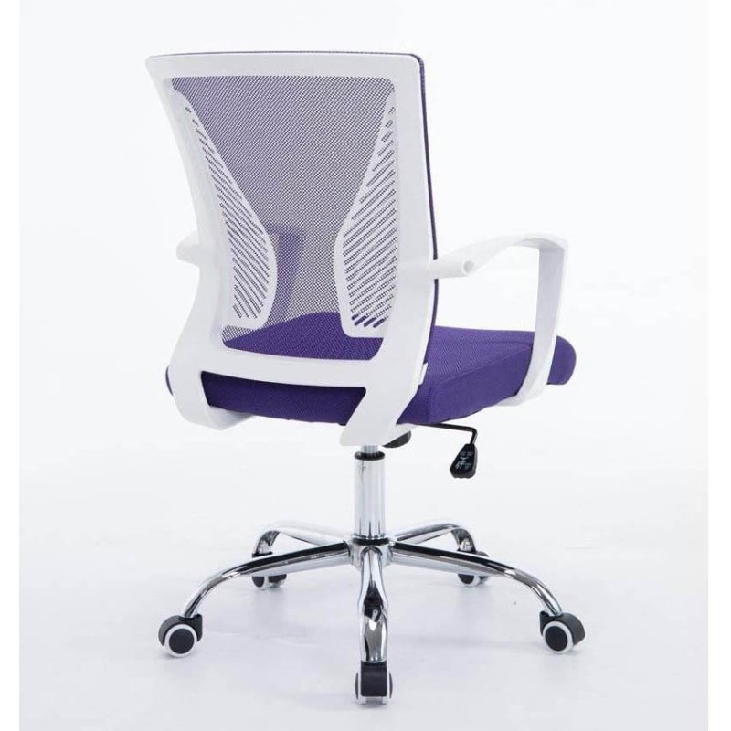 Silla de oficina CUBA con Soporte Dorsal y Asiento Acolchado, en Negro