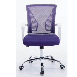 Silla de oficina CUBA con Soporte Dorsal y Asiento Acolchado, en Negro