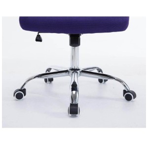Silla de oficina CUBA con Soporte Dorsal y Asiento Acolchado, en Negro