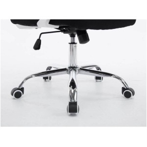 Silla de oficina CUBA con Soporte Dorsal y Asiento Acolchado, en Negro