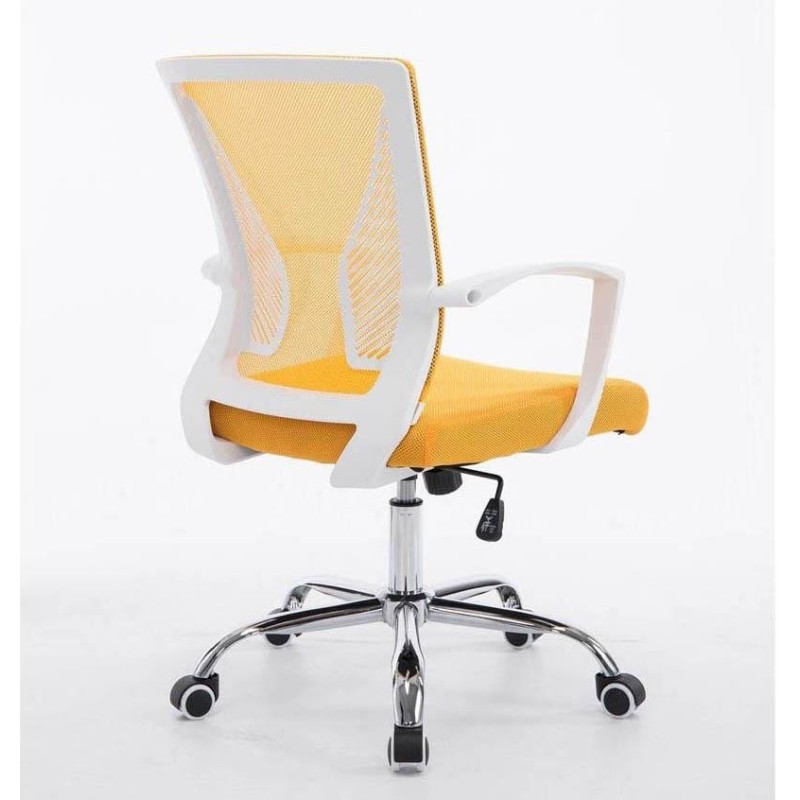 Silla de oficina CUBA con Soporte Dorsal y Asiento Acolchado, en Negro