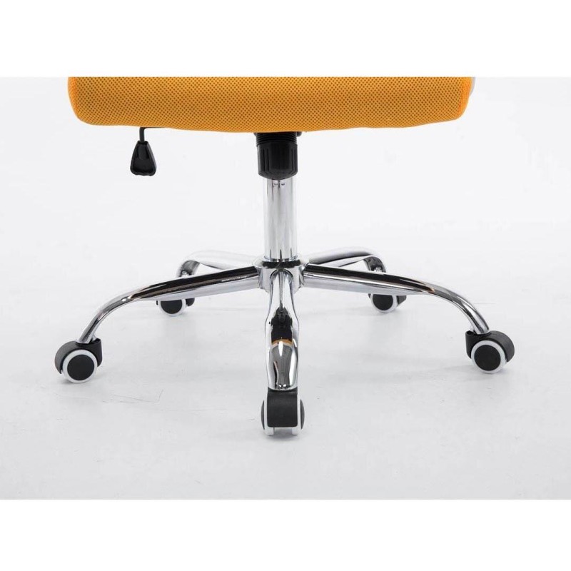 Silla de oficina CUBA con Soporte Dorsal y Asiento Acolchado, en Negro