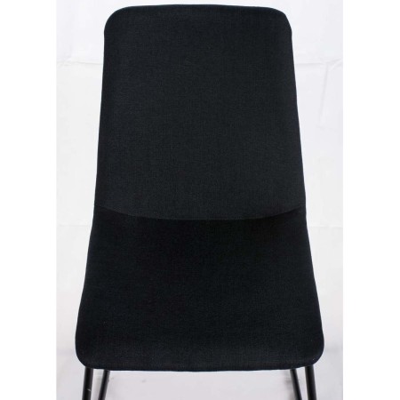 Silla de Confidente FRANCESC, estructura metálica, en tela color negro