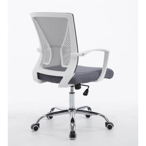 Silla de oficina CUBA con Soporte Dorsal y Asiento Acolchado, en Negro