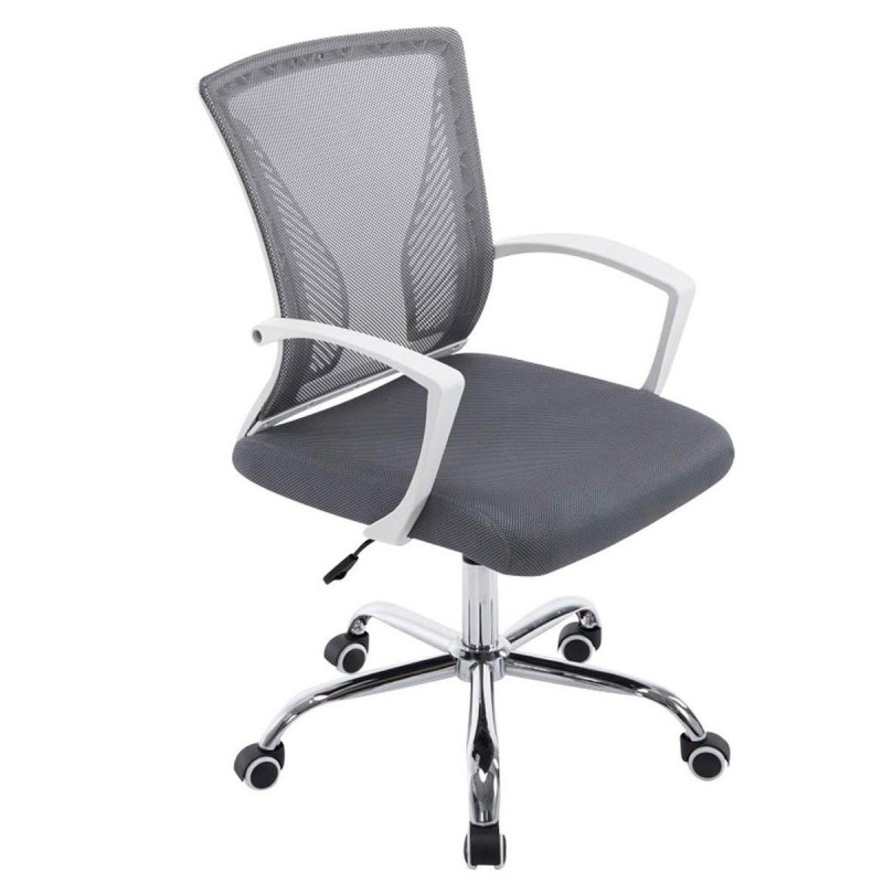 Silla de oficina CUBA con Soporte Dorsal y Asiento Acolchado, en Negro