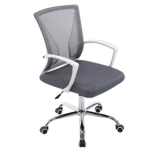 Silla de oficina CUBA con Soporte Dorsal y Asiento Acolchado, en Negro