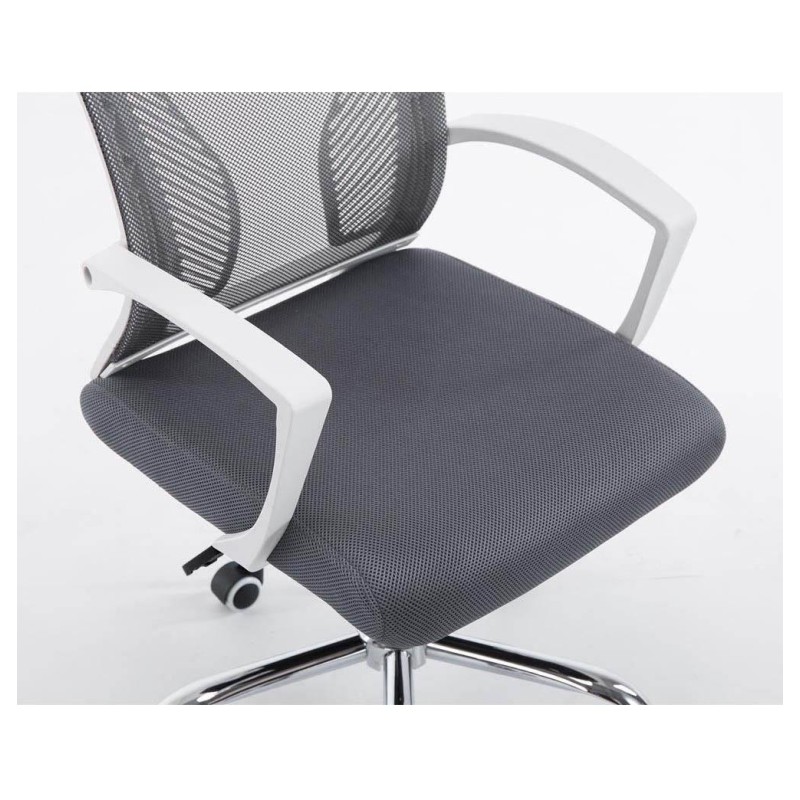 Silla de oficina CUBA con Soporte Dorsal y Asiento Acolchado, en Negro