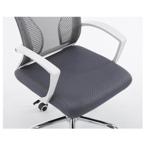 Silla de oficina CUBA con Soporte Dorsal y Asiento Acolchado, en Negro