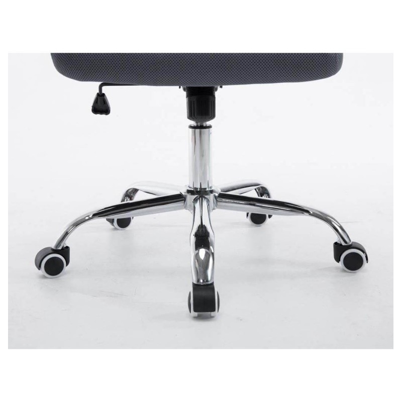 Silla de oficina CUBA con Soporte Dorsal y Asiento Acolchado, en Negro