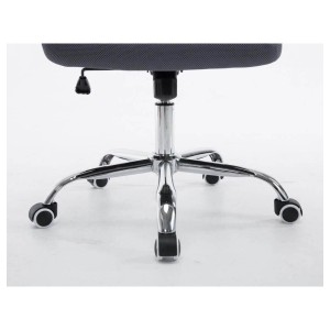 Silla de oficina CUBA con Soporte Dorsal y Asiento Acolchado, en Negro