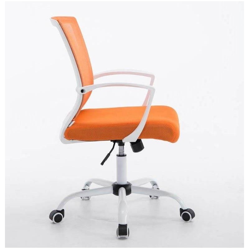 Silla de oficina CUBA WHITE con Soporte Dorsal y Asiento Acolchado, en Negro