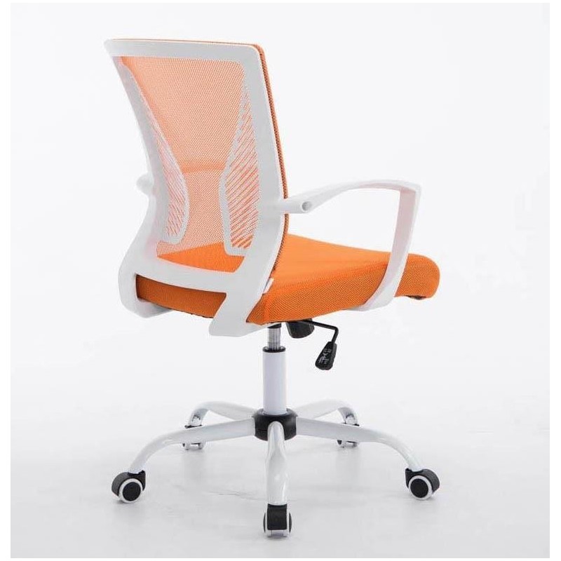 Silla de oficina CUBA WHITE con Soporte Dorsal y Asiento Acolchado, en Negro