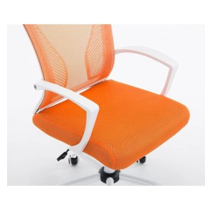 Silla de oficina CUBA WHITE con Soporte Dorsal y Asiento Acolchado, en Negro