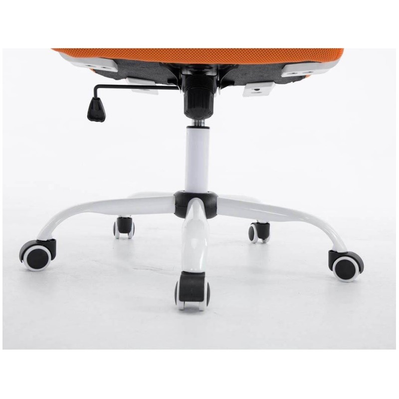 Silla de oficina CUBA WHITE con Soporte Dorsal y Asiento Acolchado, en Negro