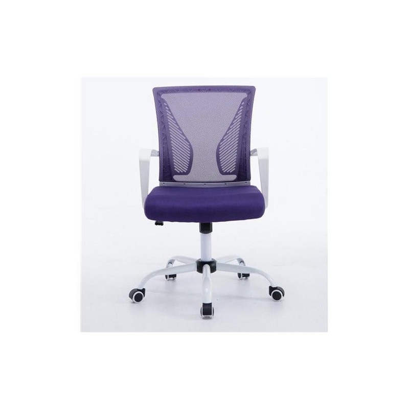 Silla de oficina CUBA WHITE con Soporte Dorsal y Asiento Acolchado, en Negro