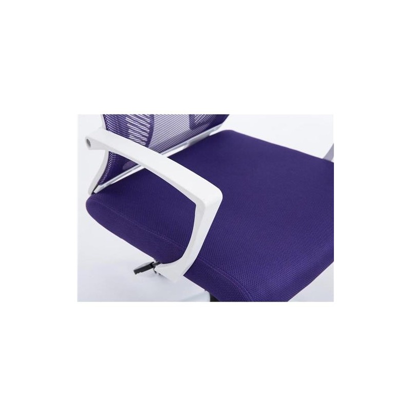 Silla de oficina CUBA WHITE con Soporte Dorsal y Asiento Acolchado, en Negro