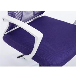 Silla de oficina CUBA WHITE con Soporte Dorsal y Asiento Acolchado, en Negro