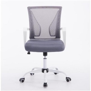 Silla de oficina CUBA WHITE con Soporte Dorsal y Asiento Acolchado, en Negro
