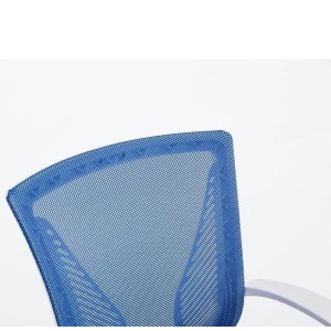 Silla de oficina CUBA WHITE con Soporte Dorsal y Asiento Acolchado, en Negro