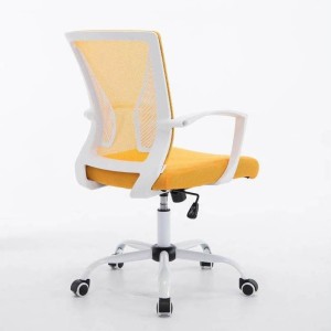 Silla de oficina CUBA WHITE con Soporte Dorsal y Asiento Acolchado, en Negro