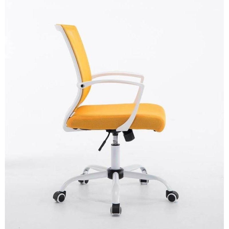 Silla de oficina CUBA WHITE con Soporte Dorsal y Asiento Acolchado, en Negro