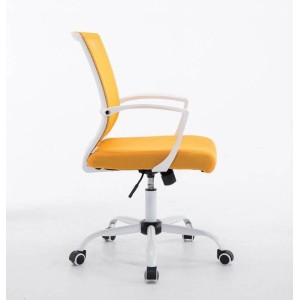 Silla de oficina CUBA WHITE con Soporte Dorsal y Asiento Acolchado, en Negro