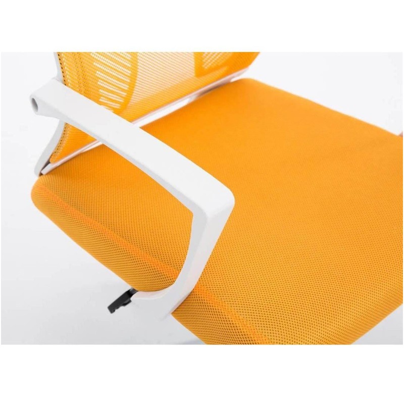 Silla de oficina CUBA WHITE con Soporte Dorsal y Asiento Acolchado, en Negro