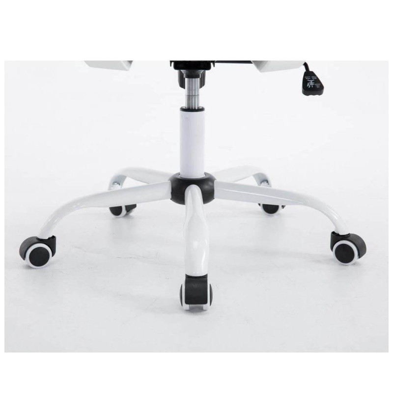 Silla de oficina CUBA WHITE con Soporte Dorsal y Asiento Acolchado, en Negro