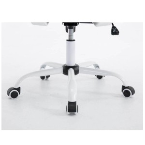 Silla de oficina CUBA WHITE con Soporte Dorsal y Asiento Acolchado, en Negro