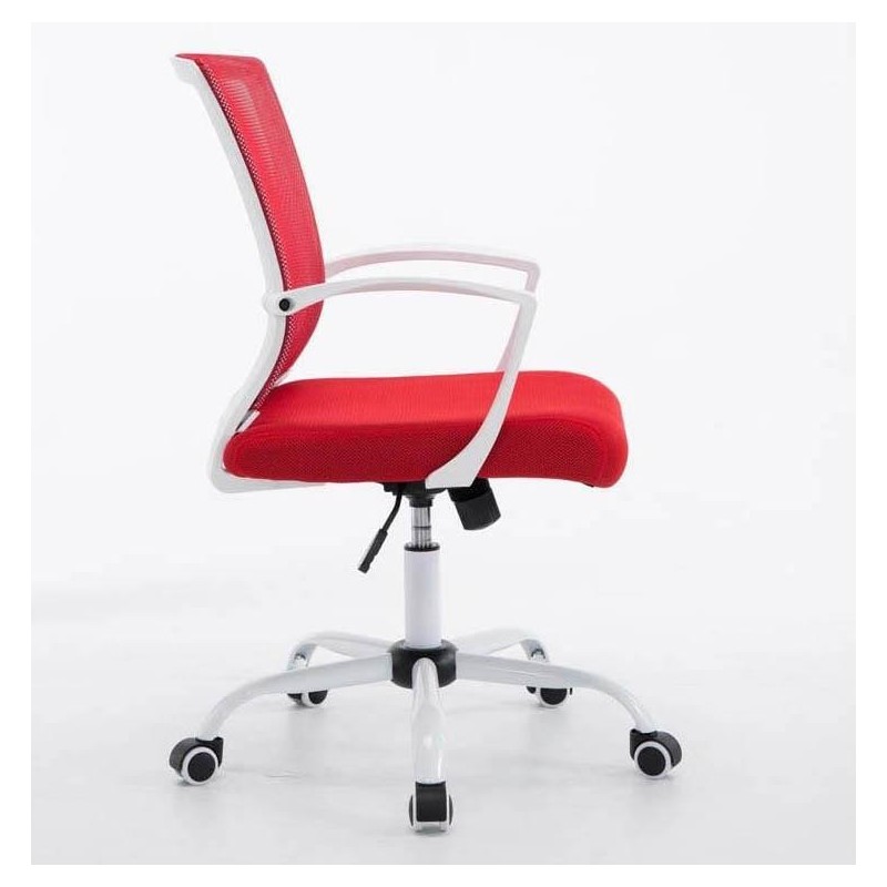 Silla de oficina CUBA WHITE con Soporte Dorsal y Asiento Acolchado, en Negro