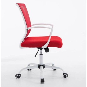 Silla de oficina CUBA WHITE con Soporte Dorsal y Asiento Acolchado, en Negro