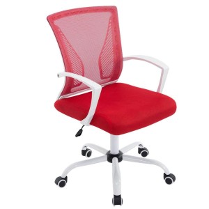 Silla de oficina CUBA WHITE con Soporte Dorsal y Asiento Acolchado, en Negro