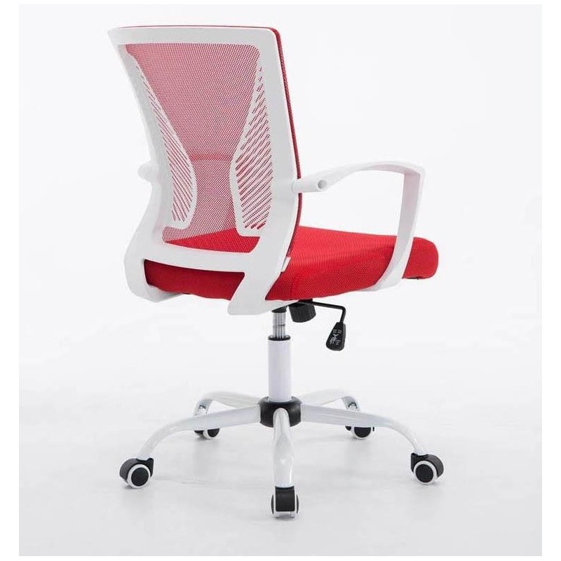 Silla de oficina CUBA WHITE con Soporte Dorsal y Asiento Acolchado, en Negro