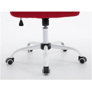 Silla de oficina CUBA WHITE con Soporte Dorsal y Asiento Acolchado, en Negro