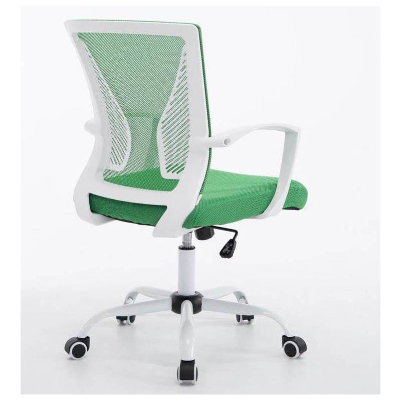 Silla de oficina CUBA WHITE con Soporte Dorsal y Asiento Acolchado, en Negro