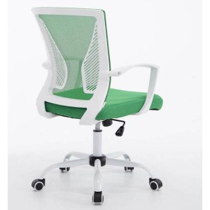 Silla de oficina CUBA WHITE con Soporte Dorsal y Asiento Acolchado, en Negro