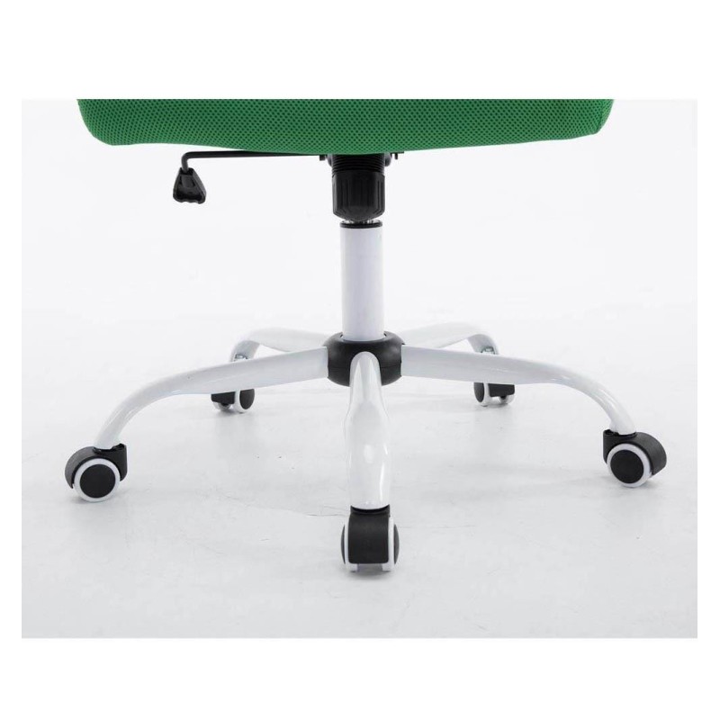 Silla de oficina CUBA WHITE con Soporte Dorsal y Asiento Acolchado, en Negro