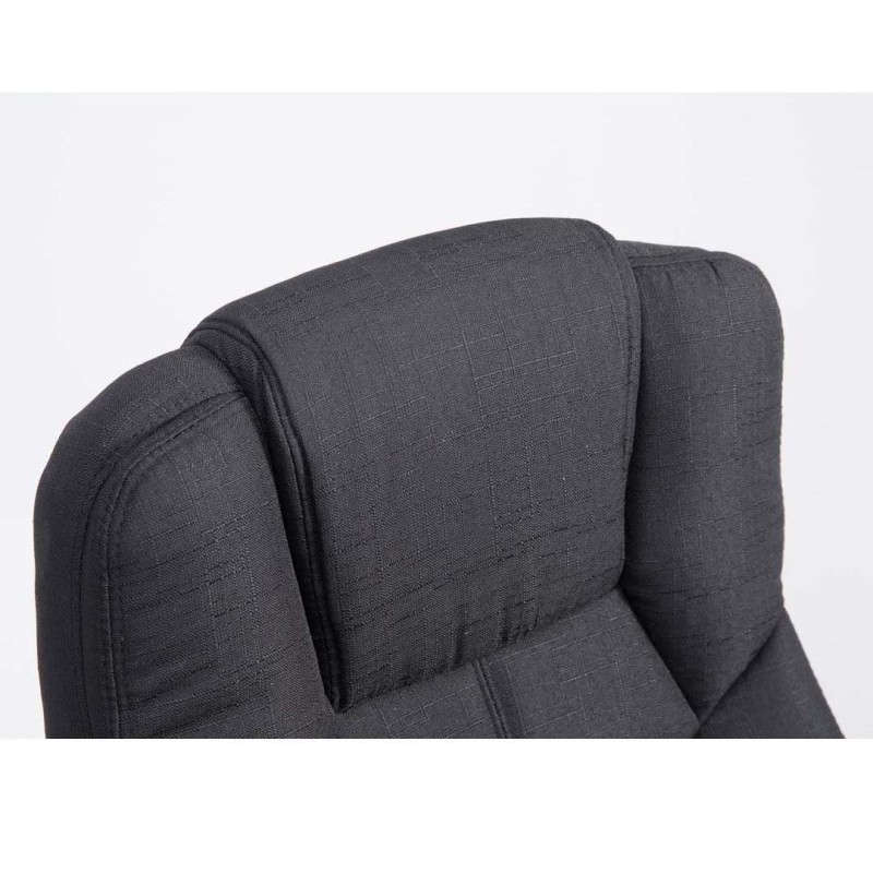 Sillón de oficina KANSAS TELA, Gran calidad, resistente hasta 150kg!!, en color Negro