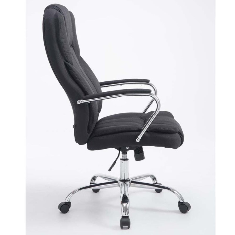 Sillón de oficina KANSAS TELA, Gran calidad, resistente hasta 150kg!!, en color Negro