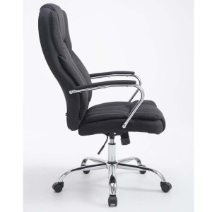 Sillón de oficina KANSAS TELA, Gran calidad, resistente hasta 150kg!!, en color Negro