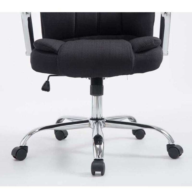 Sillón de oficina KANSAS TELA, Gran calidad, resistente hasta 150kg!!, en color Negro