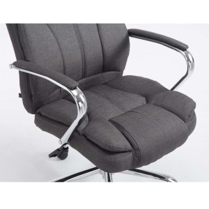 Sillón de oficina KANSAS TELA, Gran calidad, resistente hasta 150kg!!, en color Negro