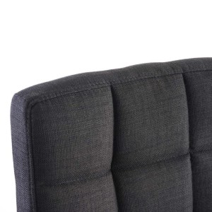 Sillón de oficina BRISTOL TELA, reposabrazos metálicos, color Negro