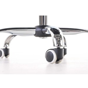 Sillón de oficina BRISTOL TELA, reposabrazos metálicos, color Negro