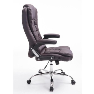 Sillón de Oficina SAN ANTONIO, Resistente hasta 150 kg, Gran acolchado, color Negro