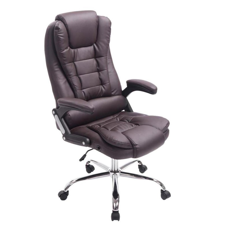 Sillón de Oficina SAN ANTONIO, Resistente hasta 150 kg, Gran acolchado, color Negro