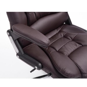 Sillón de Oficina SAN ANTONIO, Resistente hasta 150 kg, Gran acolchado, color Negro