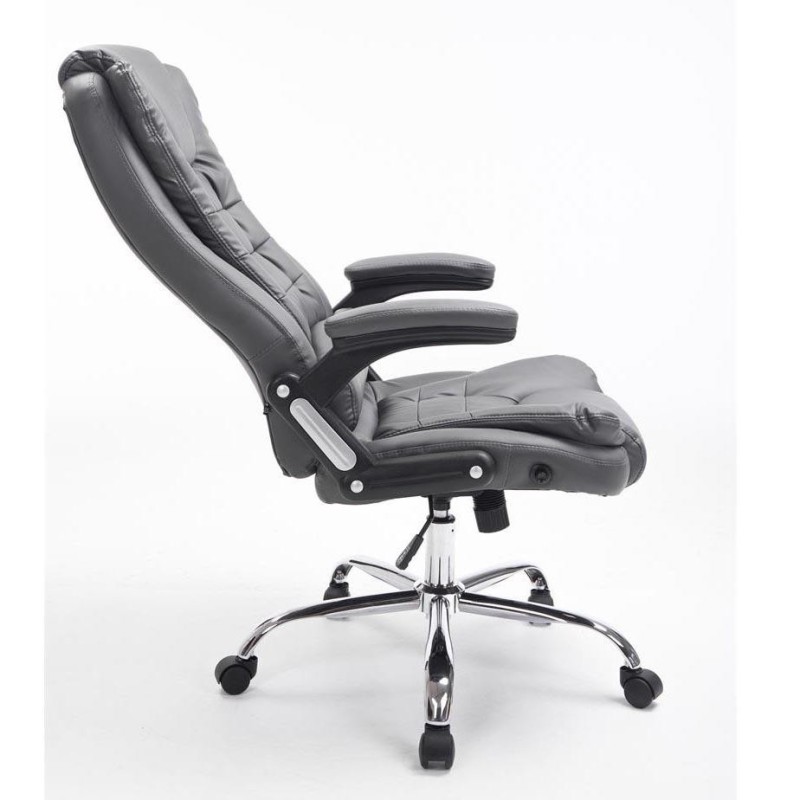 Sillón de Oficina SAN ANTONIO, Resistente hasta 150 kg, Gran acolchado, color Negro