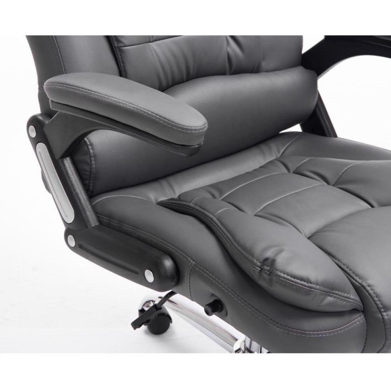 Sillón de Oficina SAN ANTONIO, Resistente hasta 150 kg, Gran acolchado, color Negro